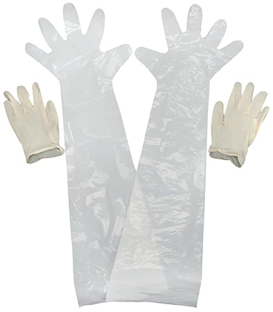 [026509000518] Allen 51 Field Dressing  Clear Shoulder/Wrist Latex 2 Pack
