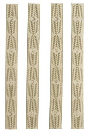 [874748006194] Ergo 4332DE WedgeLok Slot Cover  Dark Earth Rubber, 4 Slot Low Profile w/Aggressive Texture 4 Per Pack