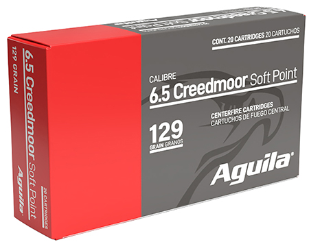 [640420015231] Aguila 81489AG   6.5Creedmoor 129gr InterLock Boat Tail Soft Point 20 Per Box/10 Case