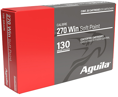 [640420012087] Aguila 8053AG   270Win 130gr InterLock Boat Tail Soft Point 20 Per Box/10 Case