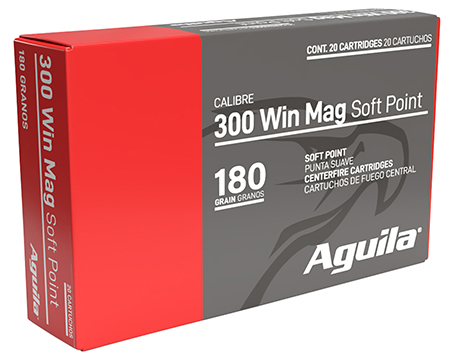 [640420015248] Aguila 82044AG   300Win Mag 180gr InterLock Boat Tail Soft Point 20 Per Box/10 Case