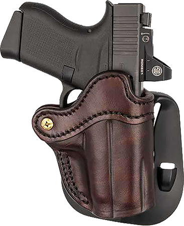 [816161029688] 1791 Gunleather ORPDHCSBRR Optics Ready Paddle Holster C OWB Signature Brown Leather Fits 2.50-3" Barrel Right Hand