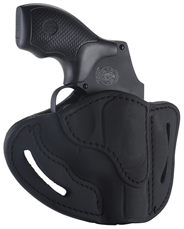 [816161029992] 1791 Gunleather RVHX1SBLR RVHX-1  OWB Size 01 Stealth Black Leather Belt Slide, J-Frame, Right Hand