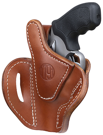 [816161025949] 1791 Gunleather RVHX2SCBRR RVHX-2S  OWB Size 02S Classic Brown Leather Fits Up to 3" Barrel, K/L-Frame, Belt Slide Right Hand