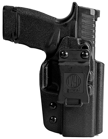 [810102214416] 1791 Gunleather TACIWBHCPROBLKR Tactical  IWB Black Kydex Compatible w/ Springfield Hellcat Pro Belt Clip Right Hand