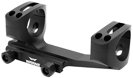 [656813104833] Warne XSKEL1TW X-SKEL Scope Mount/Ring Combo Black Anodized 1" 0 MOA