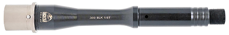[816341026629] Faxon Firearms 15B35P7NGQ5RNP3 Match Series Gunner 300 Blackout 7.50" Threaded Black QPQ Stainless Steel, Fits AR15