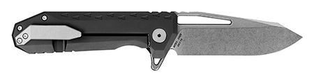 [817055022372] Southern Grind SG09030012 Penguin  3.50" Folding Drop Point Plain Stonewashed CPM S90V Blade, 4.63" Black Titanium Handle
