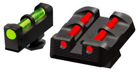 [613485589375] HiViz GLT178 Target Sight Set Glock Green Fiber Optic Front Sight-Red Fiber Optic Rear Sight