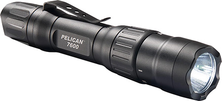 [019428138974] Pelican 7600 Tactical Flashlight  Black Anodized  37/479/944 Lumens White/Red/Green LED