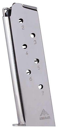 [765595103603] Mec-Gar MGCG4507N Colt Government 7rd 45 ACP, Nickel Stainless Steel