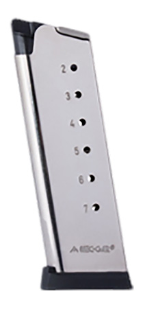 [765595103924] Mec-Gar MGCO4507NPF 1911 Officer 7rd 45 ACP, Nickel Carbon Steel