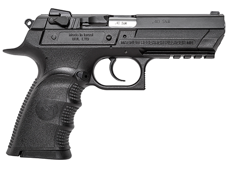 [761226086864] Magnum Research BE94133RL Baby Eagle III  40 S&W 4.43" 12+1 Black Polymer Frame Matte Black Oxide Carbon Steel Slide Black Polymer Grip