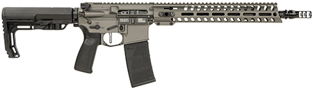 [847313020468] Patriot Ordnance Factory 02046 Minuteman  5.56x45mm 30+1 13.75" Black Steel Threaded Barrel, Tungsten Cerakote Receiver, 13" Renegade Rail Handguard