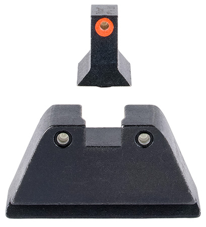 [719307620605] Trijicon GL201C601134 Suppressor/Optic Height Sights  Green/Tritium Orange Outline Front Sight-Green/Tritium Black Outline Rear Sight Glock 17/17L/19/22 Standard Frame