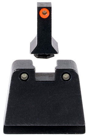 [719307620681] Trijicon GL243C601142 Suppressor/Optic Height Sights  Green/Tritium Orange Outline Front Sight-Green/Tritium Black Outline Rear Sight Glock 42/43/43X Slim Frame