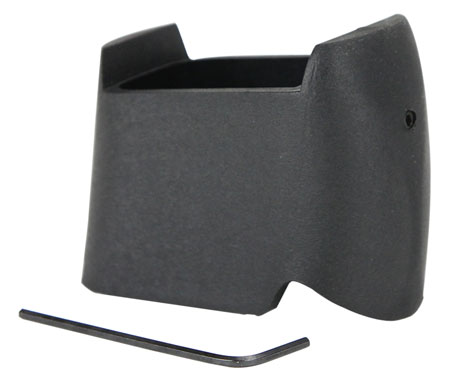[034337038511] Pachmayr 03851 Mag Sleeve  Compatible w/Glock 17/22 Mags To Fit Glock 26/27 Models, Black Polymer