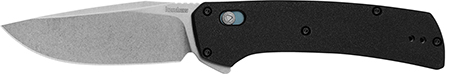 [087171065748] Kershaw 2047 Layup  3.40" Folding Drop Point Plain Stonewashed D2 Steel Blade, Black GFN Handle