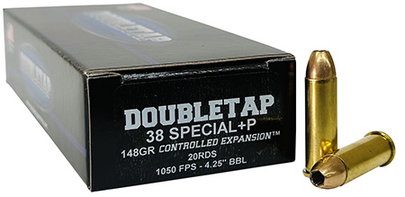 [753387049055] DoubleTap Ammunition 38SP148CE   38Special 148gr Controlled Expansion JHP 20 Per Box/50 Case