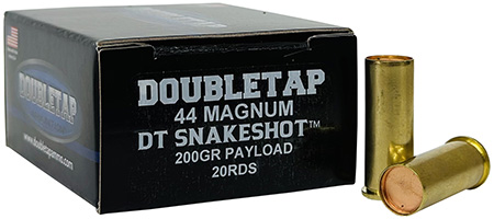 [659465285219] DoubleTap Ammunition 44MSS2 Snake Shot  44RemMag 200gr 20 Per Box/50 Case