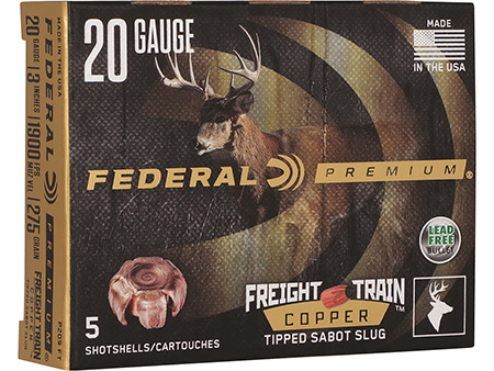[604544696653] Federal P209FT Premium Freight Train 20Gauge 3" SlugShot 5 Per Box/10 Case