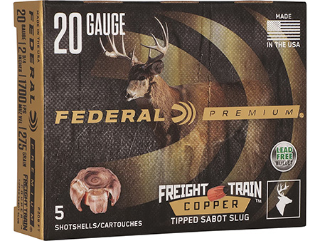 [604544696677] Federal P208FT Premium Freight Train 20Gauge 2.75" SlugShot 5 Per Box/10 Case