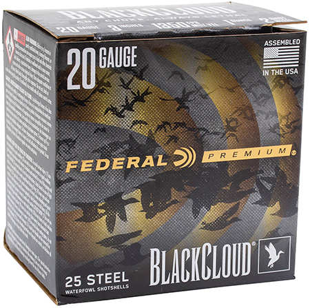 [604544698886] Federal PWUX2092 Premium Black Cloud 20Gauge 3" 1oz 25 Per Box/10 Case