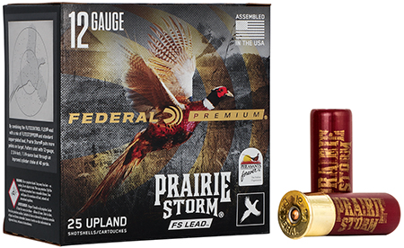 [604544695809] Federal PFX126FS4 Premium Prairie Storm FS 12Gauge 2.75" 1 1/4oz 4Shot 25 Per Box/10 Case
