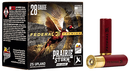 [604544696776] Federal PFX285FS6 Premium Prairie Storm FS 28Gauge 3" 7/8oz 6Shot 25 Per Box/10 Case