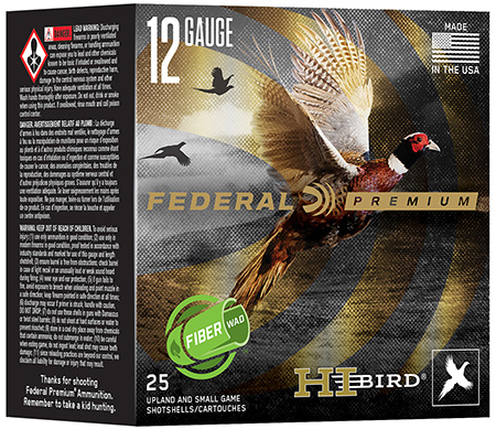 [604544696981] Federal HVFB12HW5 Federal Premium Hi-Bird 12Gauge 2.75" 1 1/4oz 5Shot 25 Per Box/10 Case