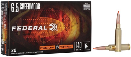 [604544695250] Federal F65CRDTFS1 Fusion  6.5Creedmoor 140gr Bonded Soft Point 20 Per Box/10 Case