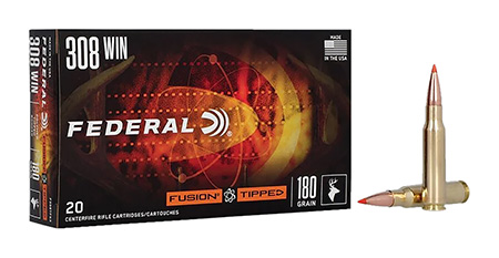 [604544695212] Federal F308TFS3 Fusion  308Win 180gr Bonded Soft Point 20 Per Box/10 Case