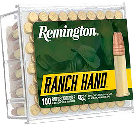 [047700212630] Remington Ammunition R21263 Ranch Hand  22LR 40gr Plated Lead Round Nose 100 Per Box/50 Case