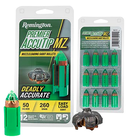 [047700201795] Remington Ammunition R20179 Premier AccuTip  50Cal 260gr Sabot Slug 12 Per Box/12 Case