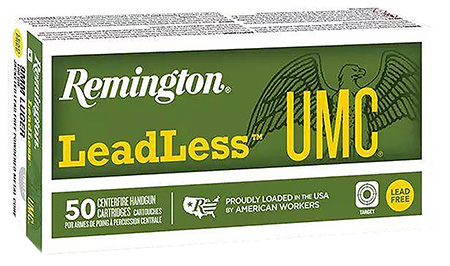 [047700238098] Remington Ammunition R23809 UMC Leadless 9mm 100gr 50 Per Box/10 Case