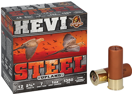 [604544696363] HEVI-Shot HS61227  Upland 12Gauge 2.75" 1oz 7Shot 25 Per Box/10 Case