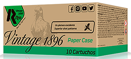 [8435101636773] Rio Ammunition VP36FHV8 Vintage 1896 Paper Flyer 12Gauge 2.75" 8Shot 10 Per Box/25 Case