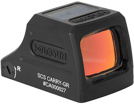 [810047073369] Holosun SCSCARRYGR SCS Carry Black Anodized 1 x 0.58" X 0.77" 2 MOA Green Dot/32 MOA Circle Multi Reticle