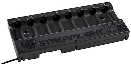 [080926202306] Streamlight 20230 8-Unit Bank Charger  Black SL-59/CR123A Battery 12V DC