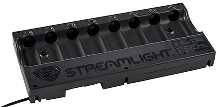 [080926202313] Streamlight 20231 8-Unit Bank Charger  Black SL-59/CR123A Battery 100V/120V/AC