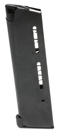 [874218006266] Wilson Combat 500BC ETM  8rd Detachable w/ Lo-Profile Steel Floor Plate 45 ACP Fits Wilson Combat 1911 Elite Tactical Blued Stainless Steel