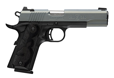 [023614861751] Browning 051992492 1911 Black Label Full Size Frame 380 ACP 8+1 4.25" Matte Stainless Steel Barrel, Northern Lights Cerakote Serrated Steel Slide, Matte Black Polymer Frame, Black Polymer Grip