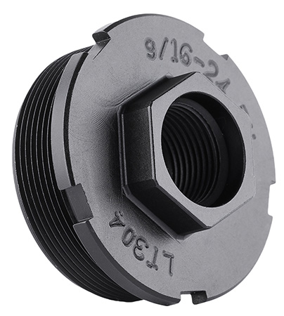 [810128160285] Dead Air LT301 HUB Direct Thread Mount 1/2"x28 4140 HT Alloy Steel Black