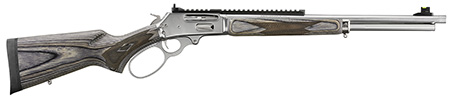 [736676709052] Marlin 70905 336  Full Size 30-30 Win 6+1 19.10" Polished Stainless Steel Threaded Barrel, Polished Stainless Steel Receiver, Fixed Gray Laminate Stock