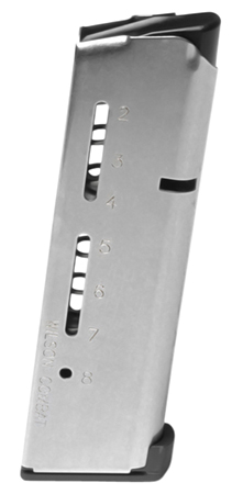 [874218008802] Wilson Combat 500CHD ETM  8rd Detachable w/ Lo-Profile Steel Floor Plate 45 ACP+P Fits Wilson Combat 1911 Elite Tactical Stainless Steel