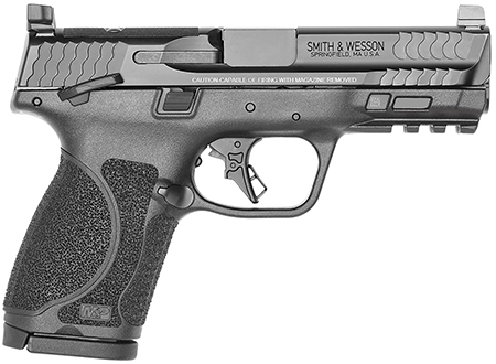 [022188896244] Smith  &  Wesson 14099 M & P M2.0 *MA Compliant Compact 9mm Luger 10+1 4" Black Armornite Stainless Steel Barrel, Black Cerakote Optic Cut/Serrated Stainless Steel Slide  &  Polymer Frame w/Picatinny Rail