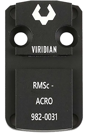 [754003936483] Viridian 9820031 RFX 44 Shield RMSc Mounting Adapter  Black Anodized