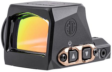 [798681696574] Sig Sauer Electro-Optics SORX1208 Romeo-X  Black Anodized/Rose Gold 1x24mm 2 MOA Red Dot/32 MOA Circle Reticle, Fits Sig P365 Features MAGNETAC