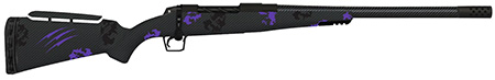 [853418901427] Fierce Firearms ROGM308WIN20BP Mini Rogue  308 Win 4+1 20" Hand Lapped/Match Grade Barrel, Black Cerakote Steel Receiver, Purple Camo Mini Rogue w/Adj Comb  &  Picatinny Rail Carbon Fiber Stock