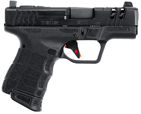 [810075873153] SAR USA SAR9SCG2BL SAR9 SC Gen2 Sub-Compact Frame 9mm Luger 15+1 12+1 3.30" Black Steel Barrel, Black Steel Optic Ready/Ported/Serrated Slide, Black Polymer Frame, Black Polymer Grip